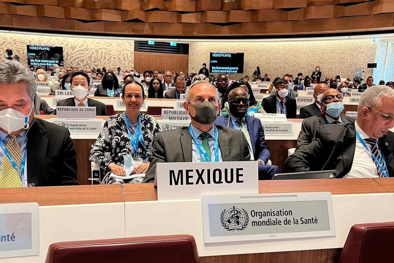 Hugo López-Gatell acude a la 75 Asamblea de la OMS