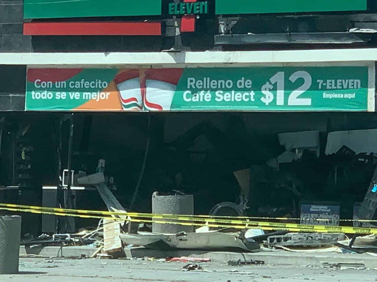 Llevan a cabo peritaje en Seven Eleven que explotó en Matamoros