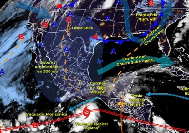 Se forma la tormenta tropical Agatha en el Pacífico