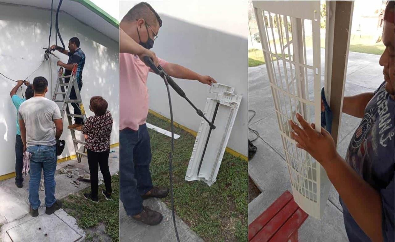 Realizan labor social alumnos del CECATI 105 en Matamoros