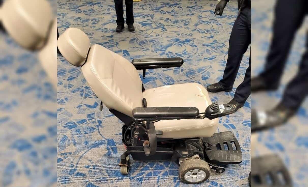¡Hasta el tope! Agarran a hombre con silla de ruedas llena de droga