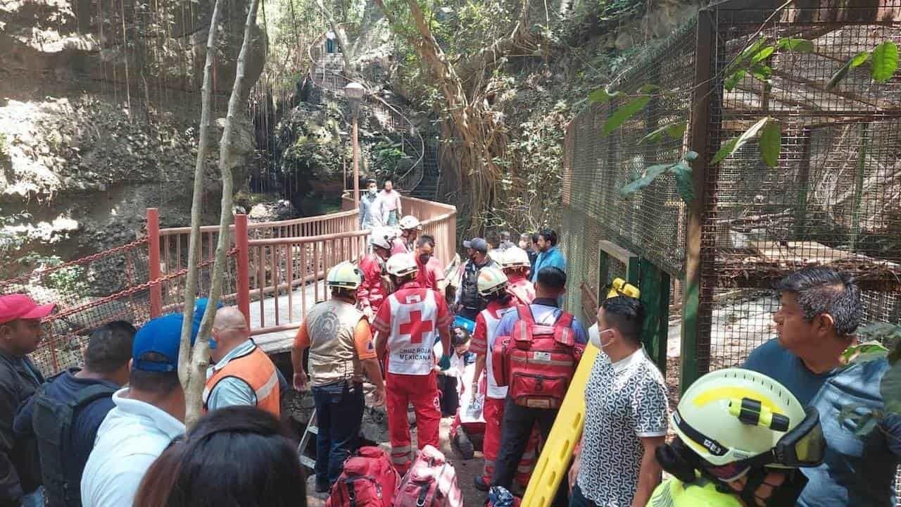 VIDEO: Se desploma puente colgante en Cuernavaca
