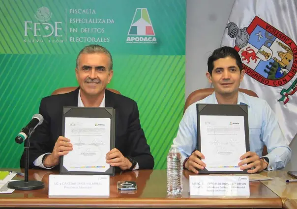 Se suma Apodaca a prevención de delitos electorales con la FEDE