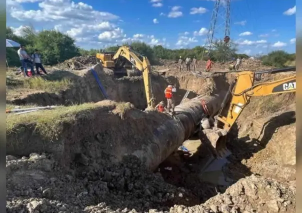 Reparan macrofuga de presa El Cuchillo,  continuarán municipios sin agua