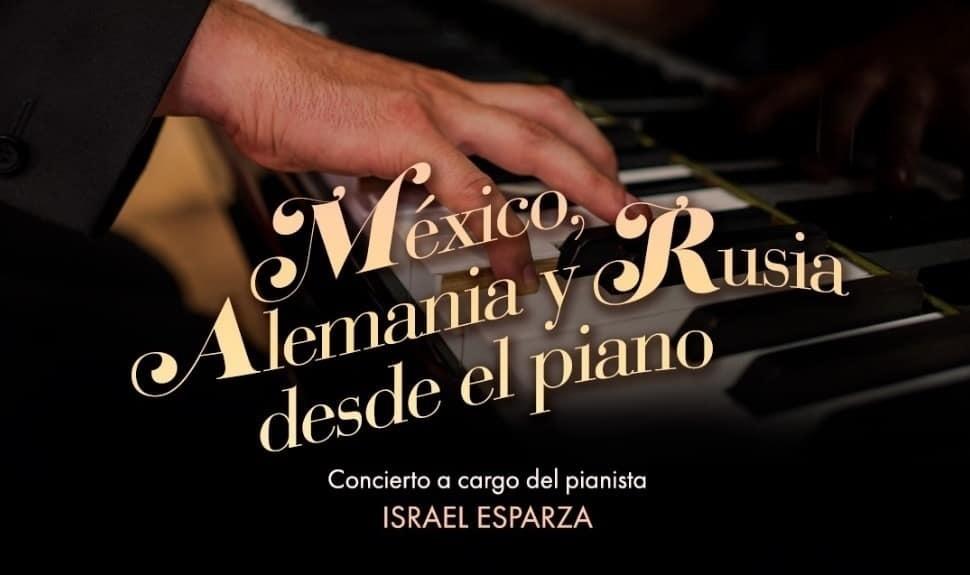 Todo listo para el concierto México, Alemania y Rusia desde el piano