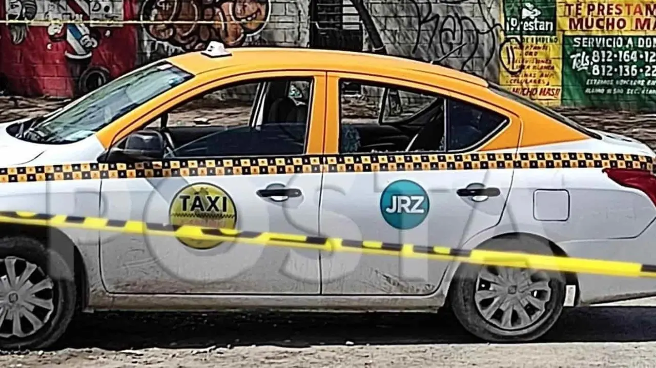 Ejecutan a dos personas abordo de un taxi en Cadereyta