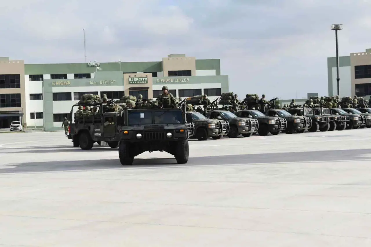 Arriban 350 elementos del Ejército Mexicano a Nuevo León