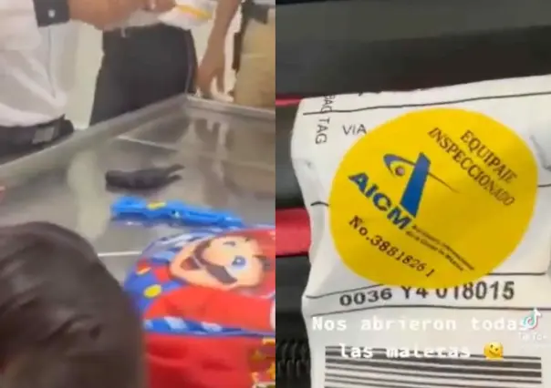 ¡Cayó la ley! Niño lleva armas de juguete en maleta en aeropuerto de CDMX