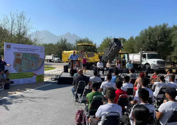 Con protesta, arranca restauración de vitapista en Fundidora