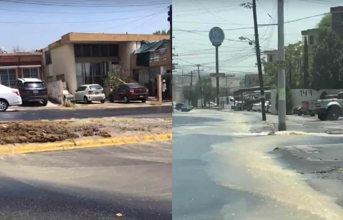 Macrofuga de agua potable afecta al sector Cumbres