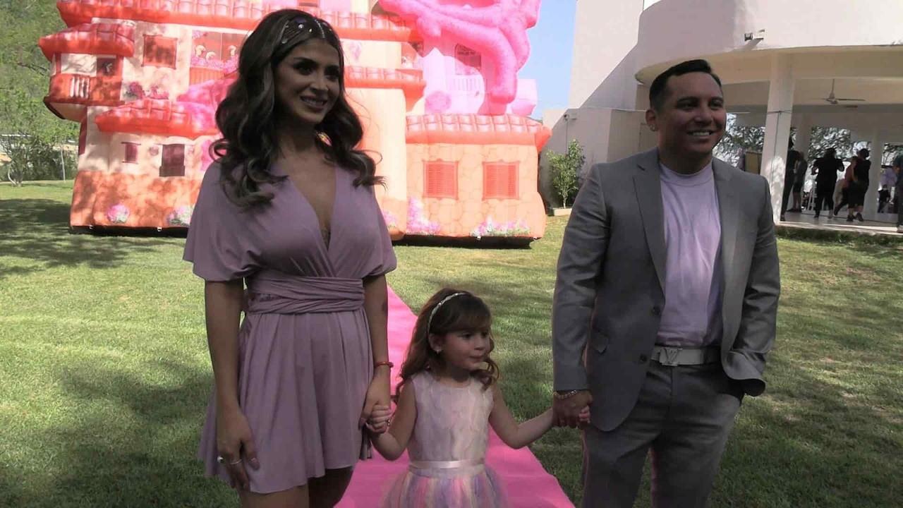 Festejan Edwin Luna y Kimberly Flores cuarto cumpleaños de su hija, Gianna