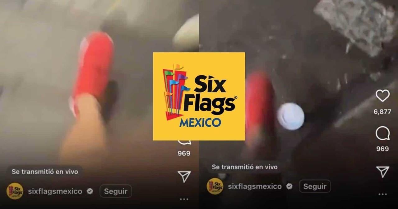 ¡De terror! Extraño “live” de Six Flags México se vuelve tendencia