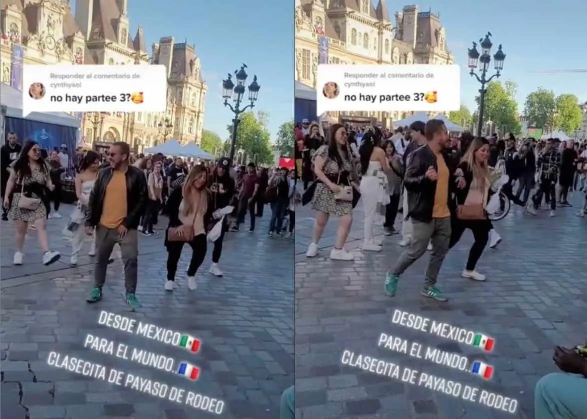 Así bailó un grupo de mexicanos Payaso de Rodeo en París, Francia