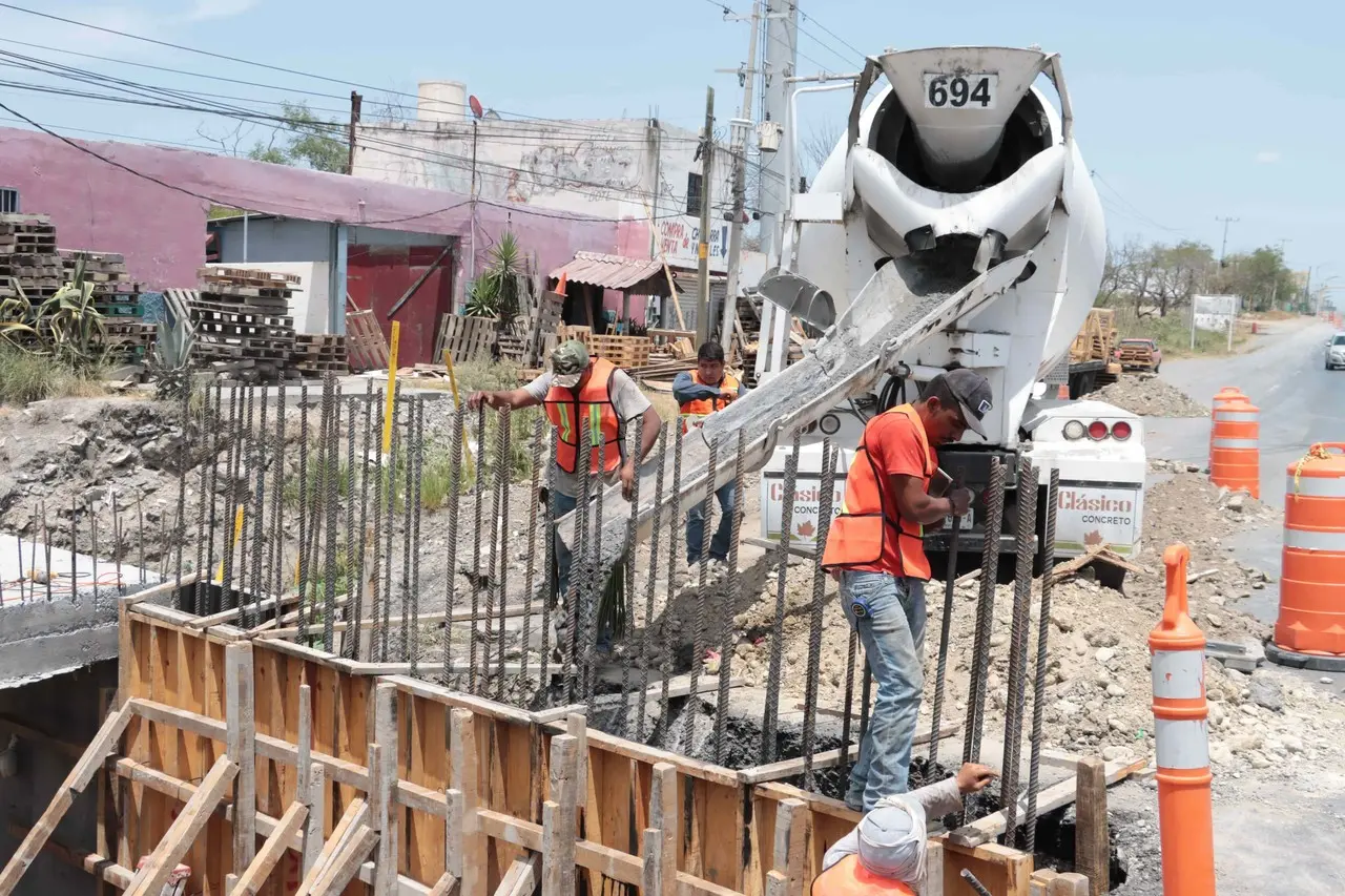 Juárez reporta avance del 65% en obra de drenaje pluvial