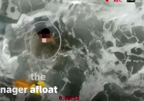 VIDEO: Salva dron a niño de 14 años de ahogarse en playa de España