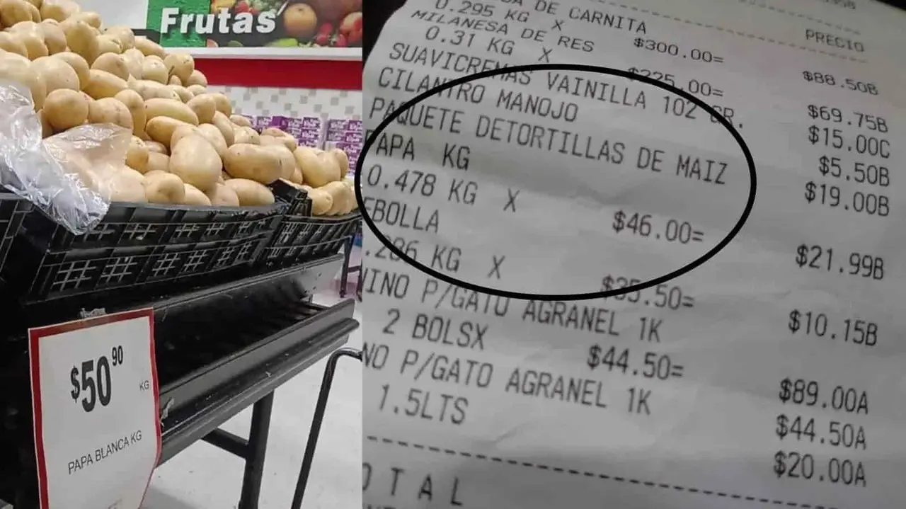 Se dispara el precio de la papa, el kilo supera los 50 pesos