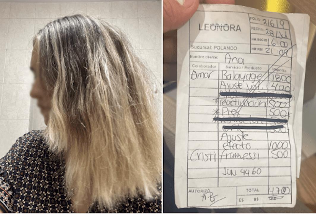 Joven comparte mala experiencia en estética, le cobran 4 mil pesos