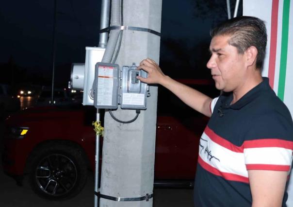 Prende Paco Treviño luminarias en primera etapa de mega obra de alumbrado