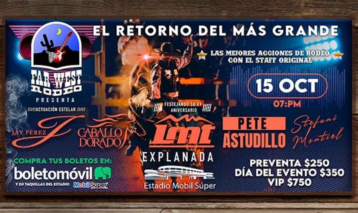 Agotan boletos de la zona VIP para el regreso del Far West Rodeo