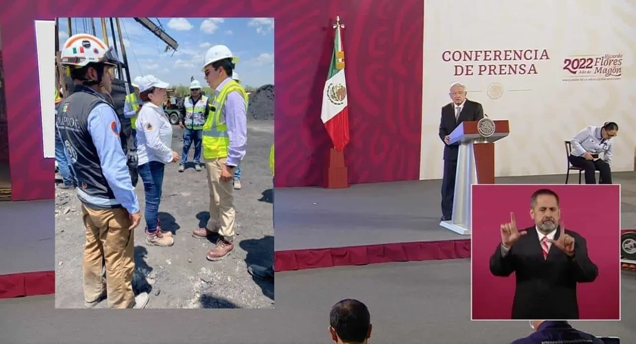 Promete López Obrador trabajar hasta rescatar a 10 mineros atrapados