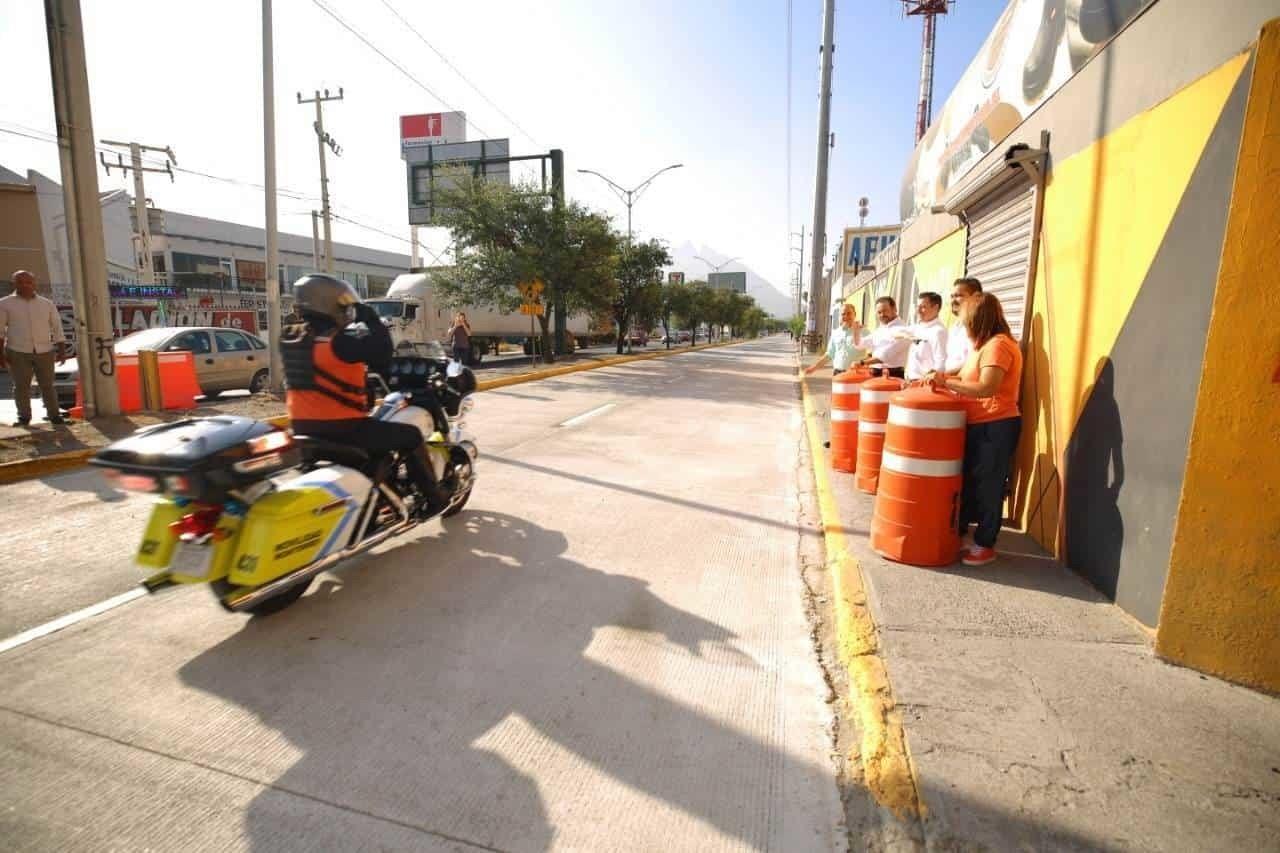 Monterrey entrega reparación de Conchello en tramo norte-sur