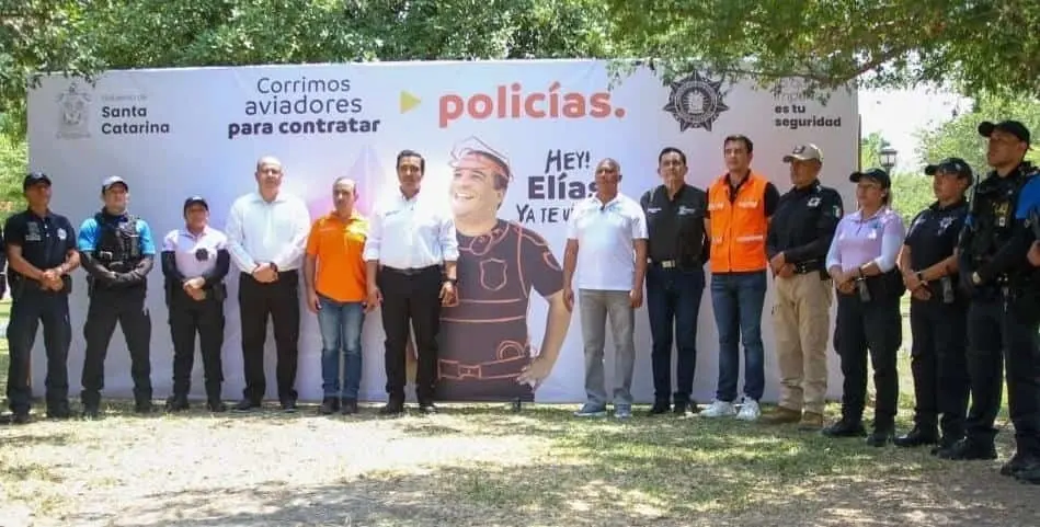 Presentan en Santa Catarina Corrimos aviadores para contratar policías