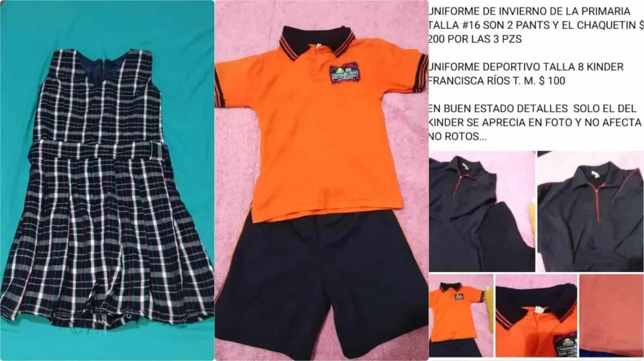 Uniformes escolares de segunda mano, opción número uno de padres de familia