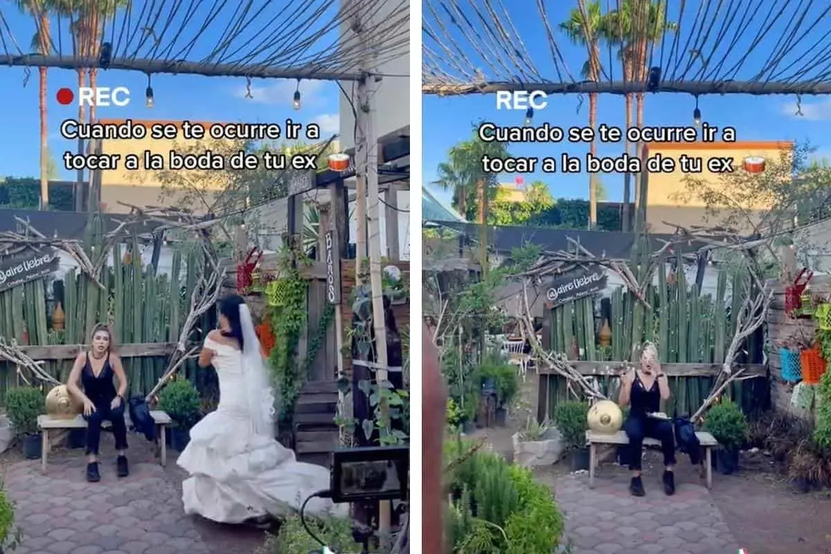 VIDEO: Mujer le da pastelazo a exnovia de su esposo