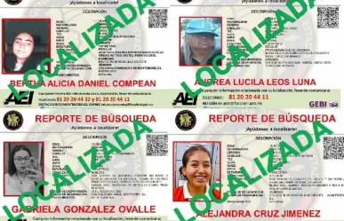 Localiza Fiscalía a 109 mujeres con reporte de desaparecidas en agosto