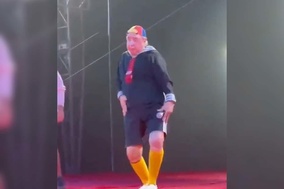 ¡A sus 78 años! Carlos Villagrán sale bailando reguetón y lo critican