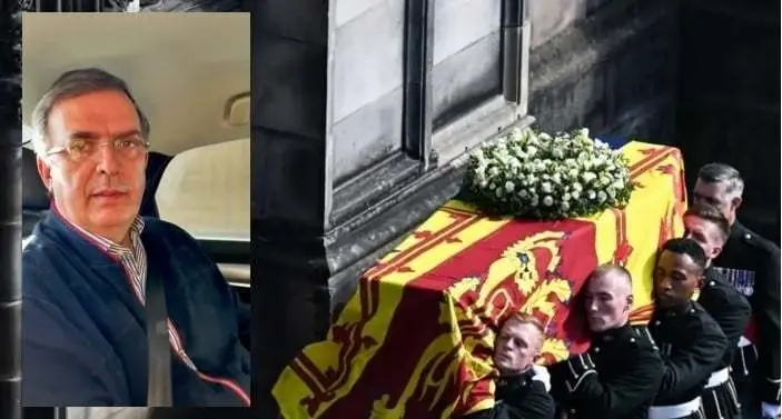 Arriba Ebrard a Londres para asistir a funeral de la reina Isabel II