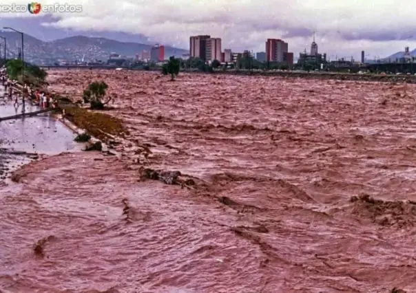 Regios recuerdan a 34 años el paso del Huracán Gilberto en Nuevo León