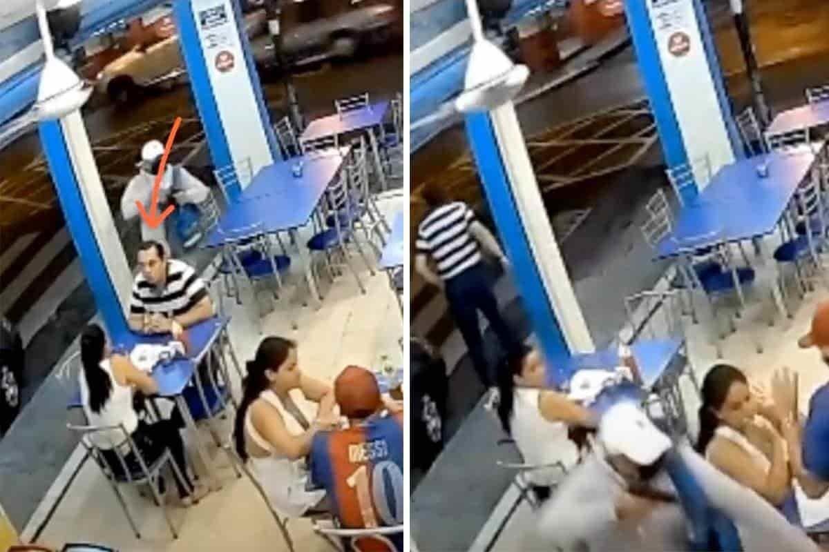 VIDEO: Hombre huye en un robo y deja olvidada a su acompañante en asalto