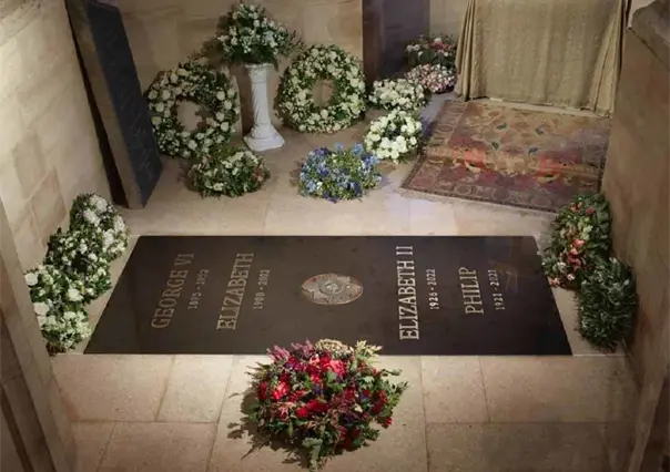 Así luce la tumba de la reina Isabel II
