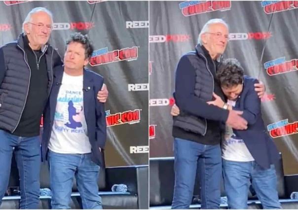 VIDEO: Michael J. Fox y Christopher Lloyd se reencuentran en Nueva York