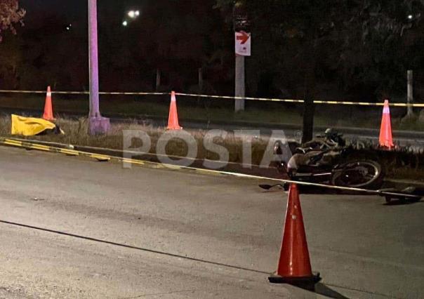 Muere motociclista tras derrapar en García