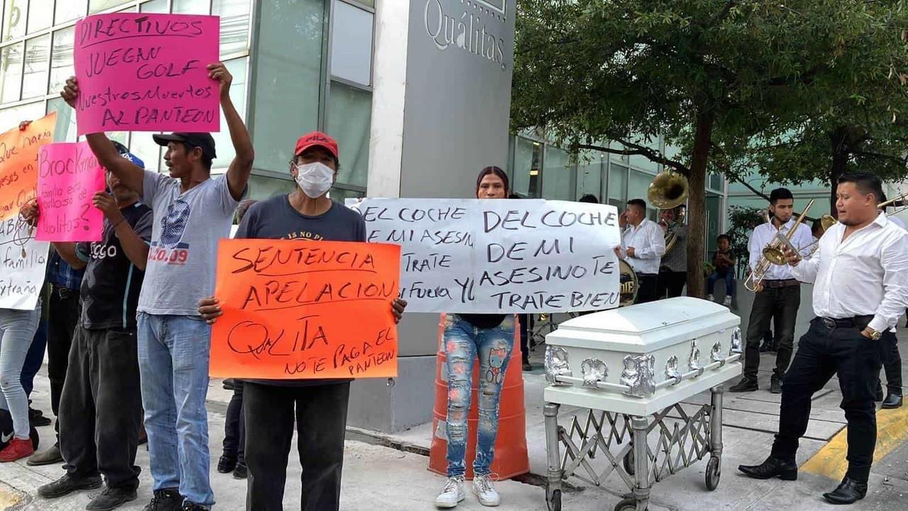 Exigen justicia a Quálitas Seguros  por muerte en accidente