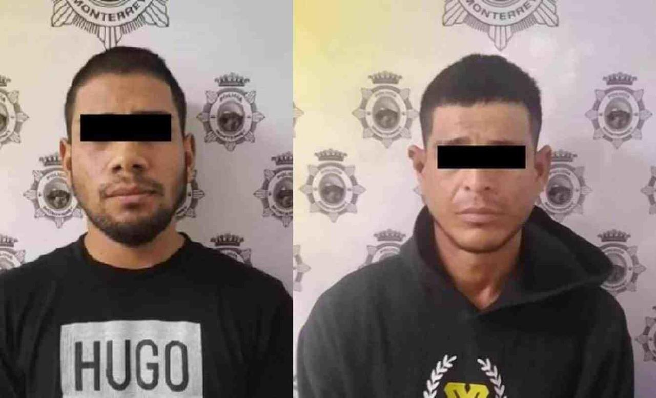 Detienen a dos hombres por distintos delitos en Monterrey