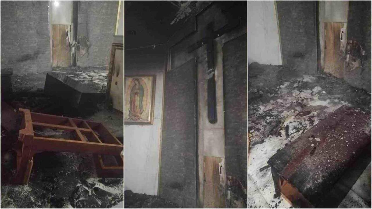 Vandalizan Parroquia Santa Isabel en Guadalupe; piden ayuda