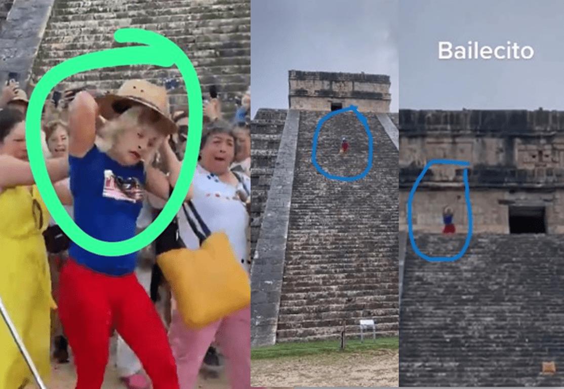 VIDEO: Turista sube a pirámide Kukulkán; la bautizan como Lady Chichén Itzá