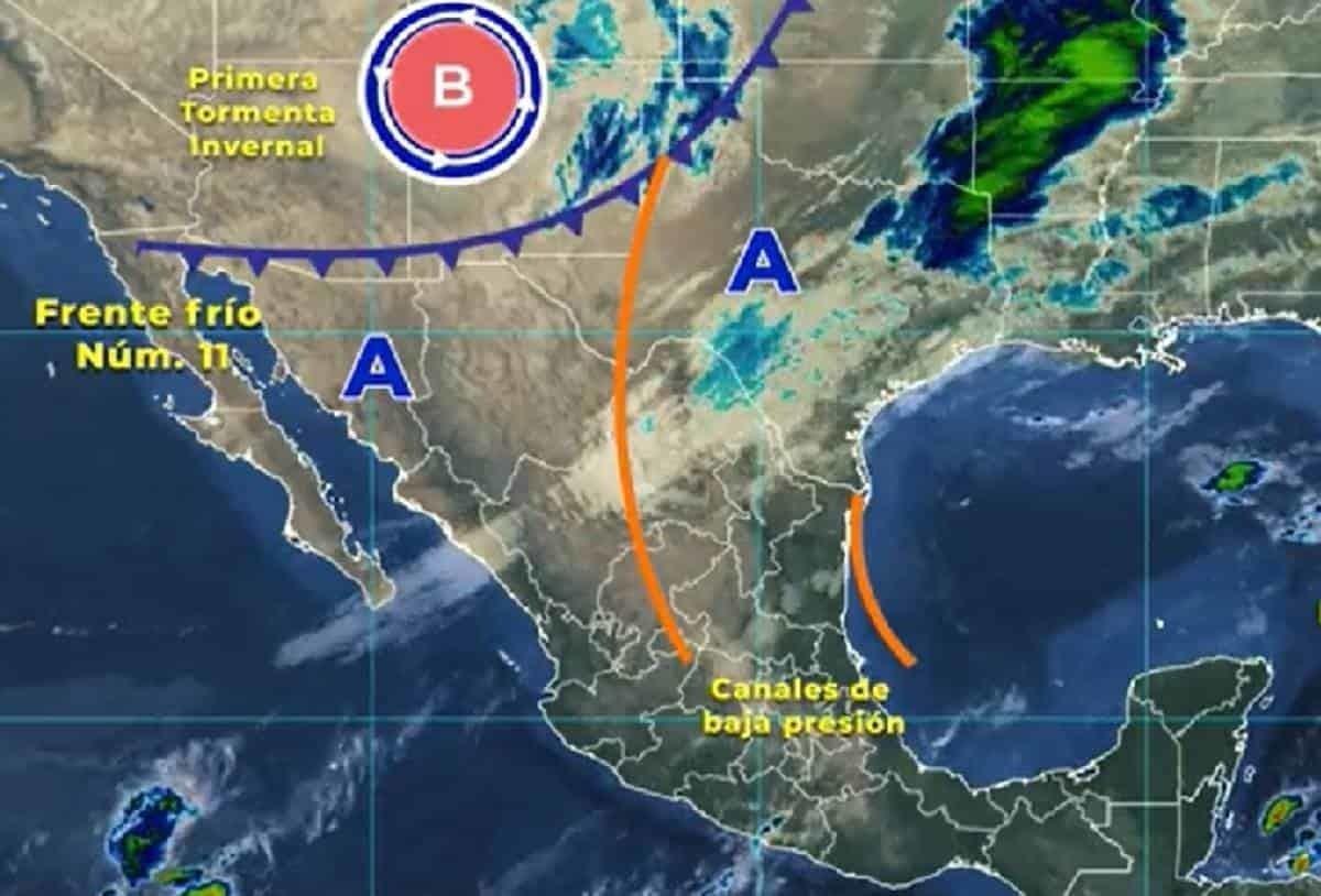 Alertan por primera tormenta invernal en el norte y noreste de México