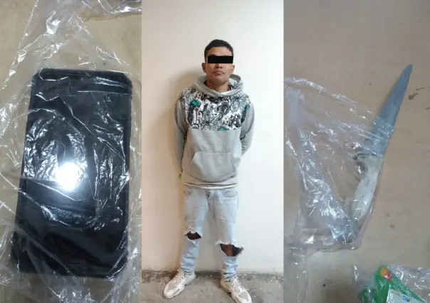 Asaltante es detenido en García