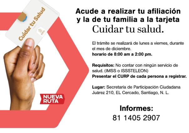 Amplía Santiago campaña de afilación de salud para las familias santiaguenses