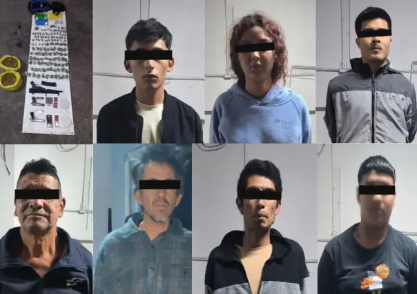 Detiene Fuerza Civil a siete con droga y armas en Apodaca