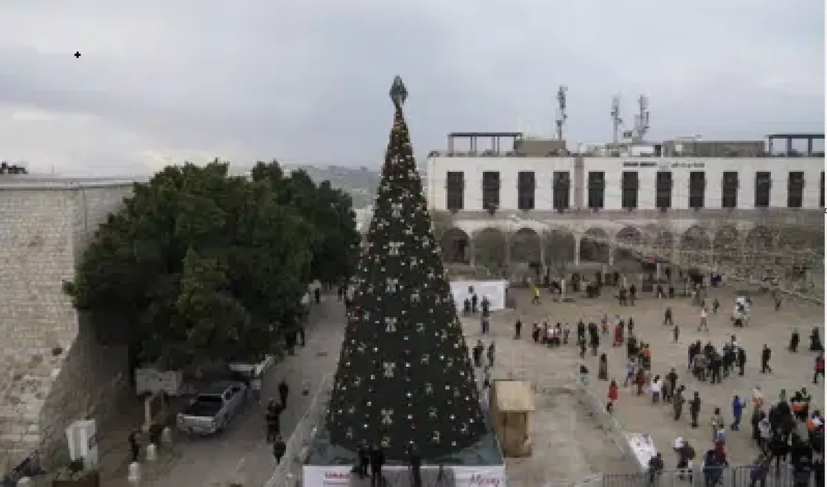 Belén se prepara para la navidad. FOTO: .(AP Foto/Mahmoud Illean)