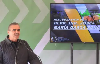 Inaugura César Garza el bulevar Ing. José María Garza Ponce en Apodaca