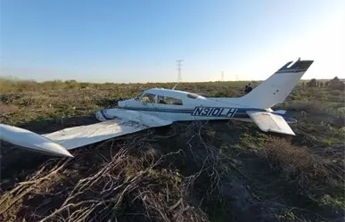 Avioneta sale de Monterrey, pero aterriza de emergencia en Reynosa