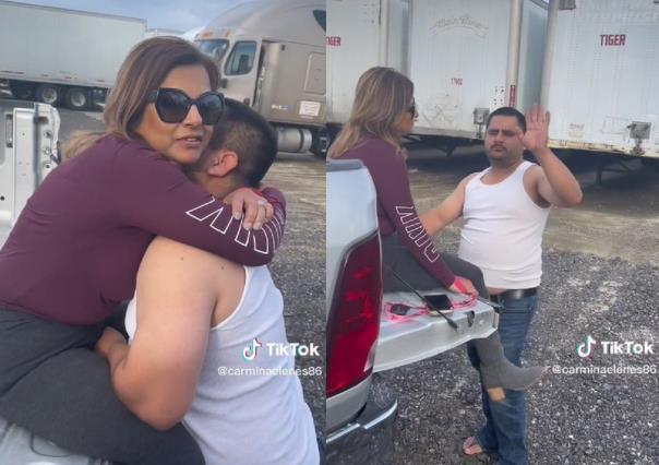 Mujer cacha a marido abrazado por su amante