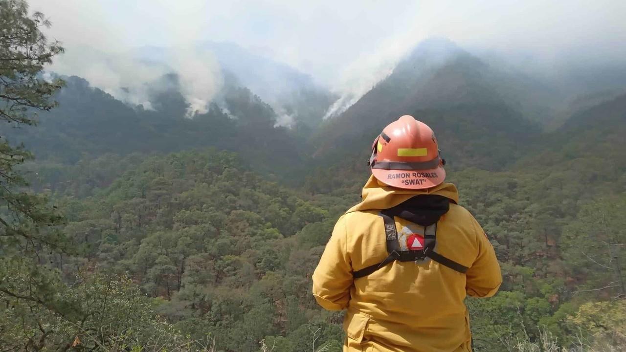 Incendio en la sierra de Santiago en 2022. Foto: POSTA