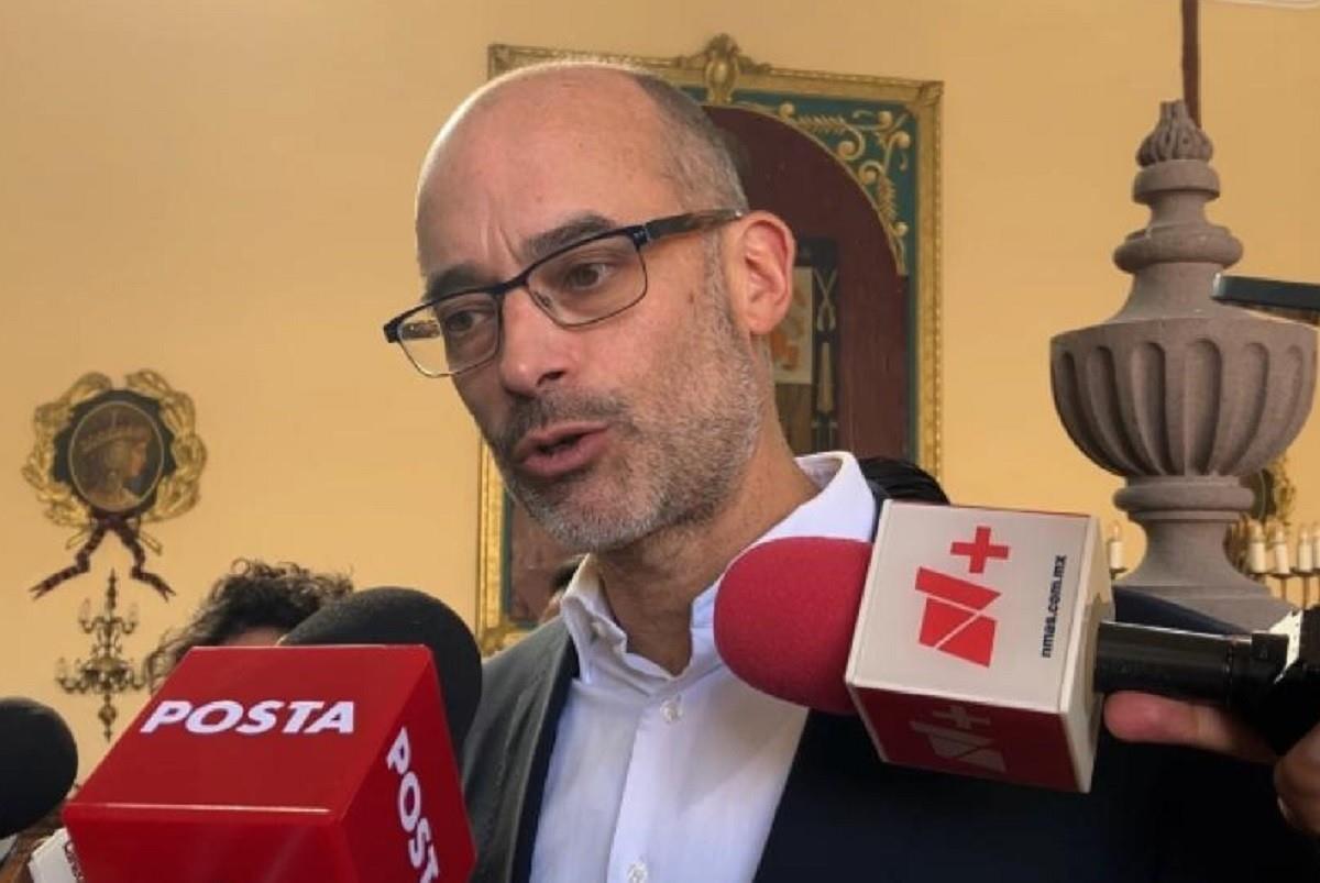 El alcalde de San Pedro Garza García, Miguel Treviño de Hoyos, aseguró que el “Pacto Nuevo León” es un invento que no está en ningún lado. Es un tema mediático, no tiene ninguna formalidad. Foto: Armando Galicia
